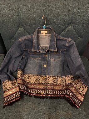 Velzera Embroidered Jean Jacket, small